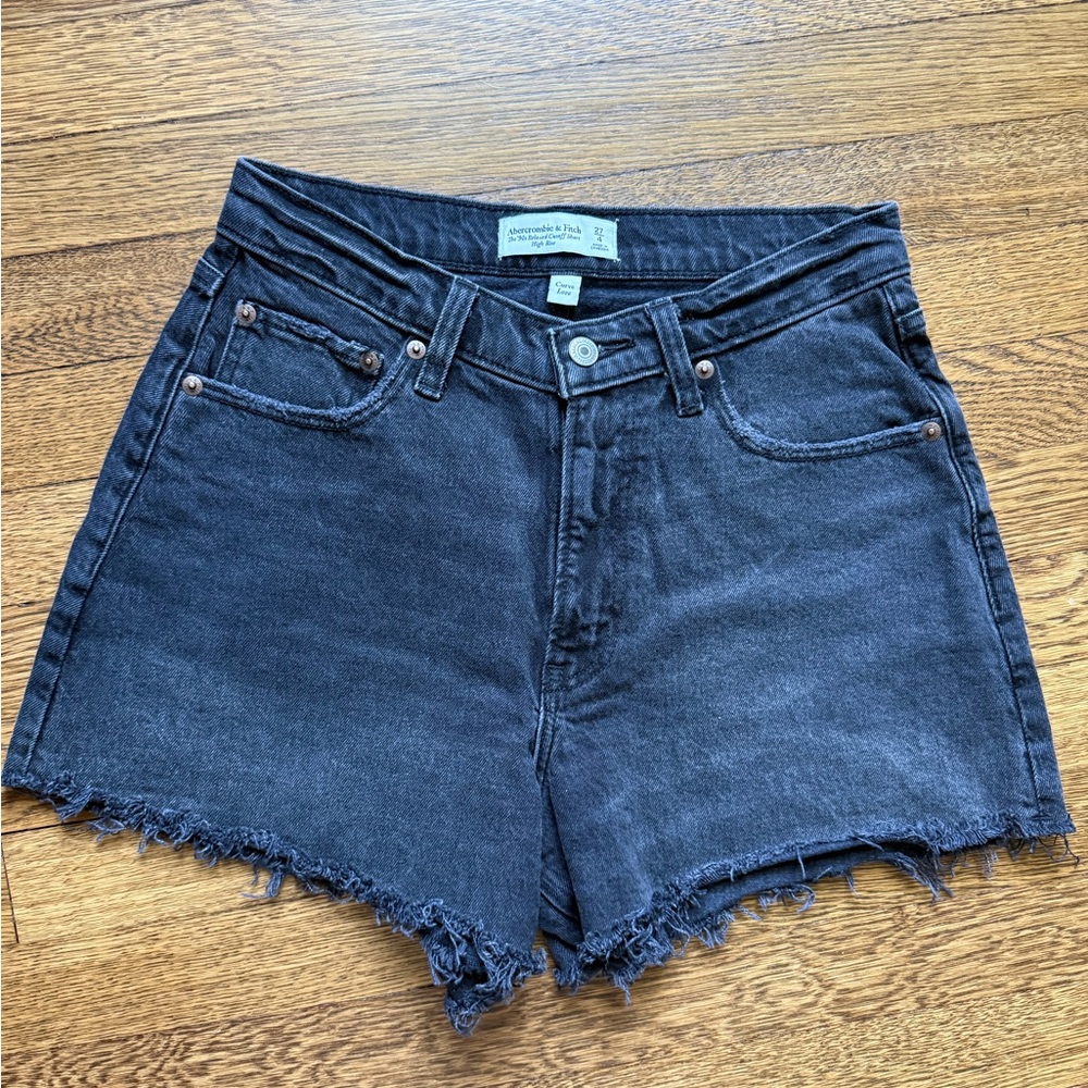 Abercrombie Black Jean Shorts
